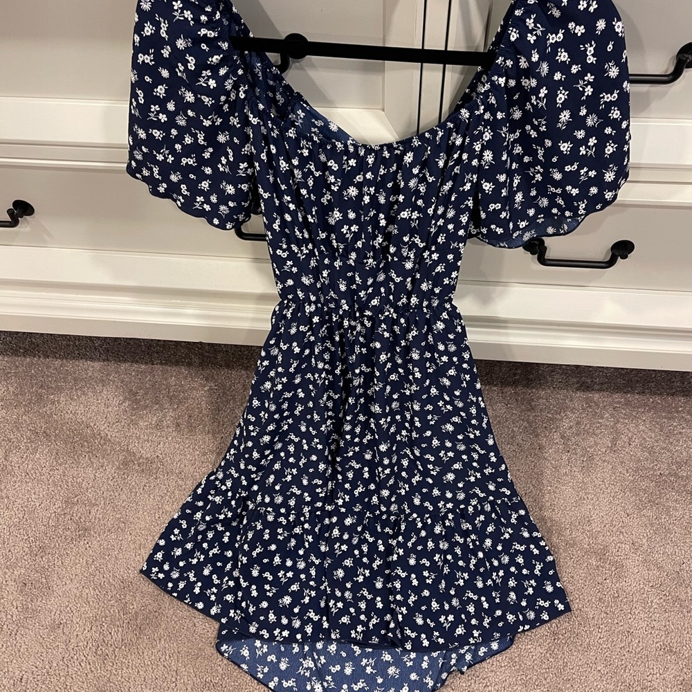 Altar'd State Navy Blue Floral Dress